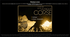 Desktop Screenshot of musique-corse.com